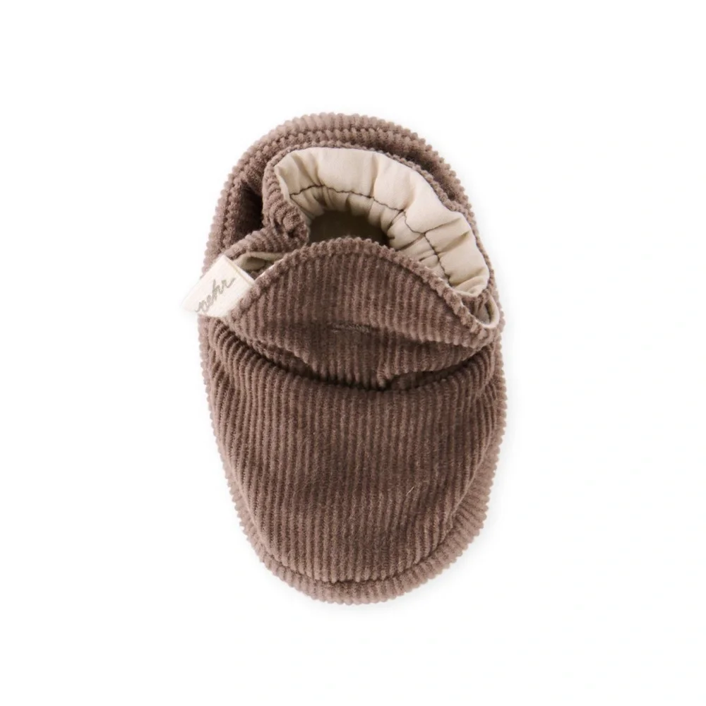 Pehr corduroy booties. Brown/portobello color. Size 6-12 month.